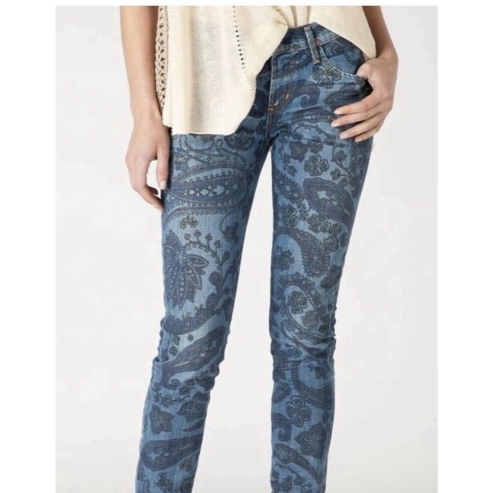 New Citizens of Humanity Avedon Jeans Womens 28 Skinny Leg USA Paisley Floral